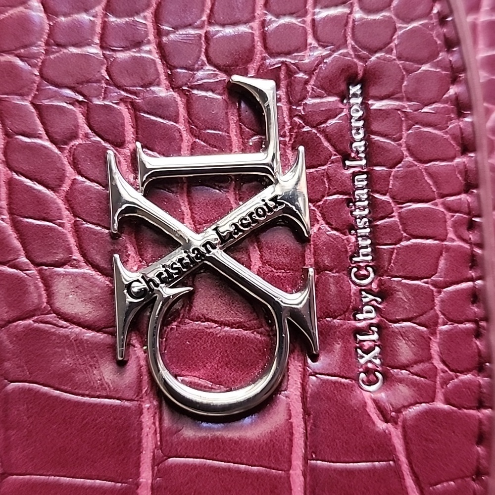 "CXL By Christian Lacroix" Croc Skin Purse ❤️ - Picture 2 of 12